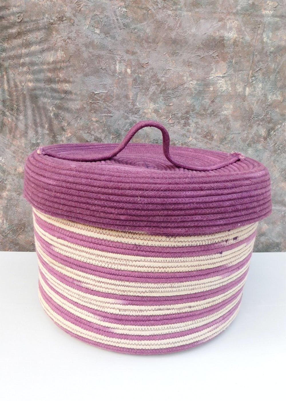 Get Cotton Large Storage Basket With Lid at ₹ 2520 LBB Shop