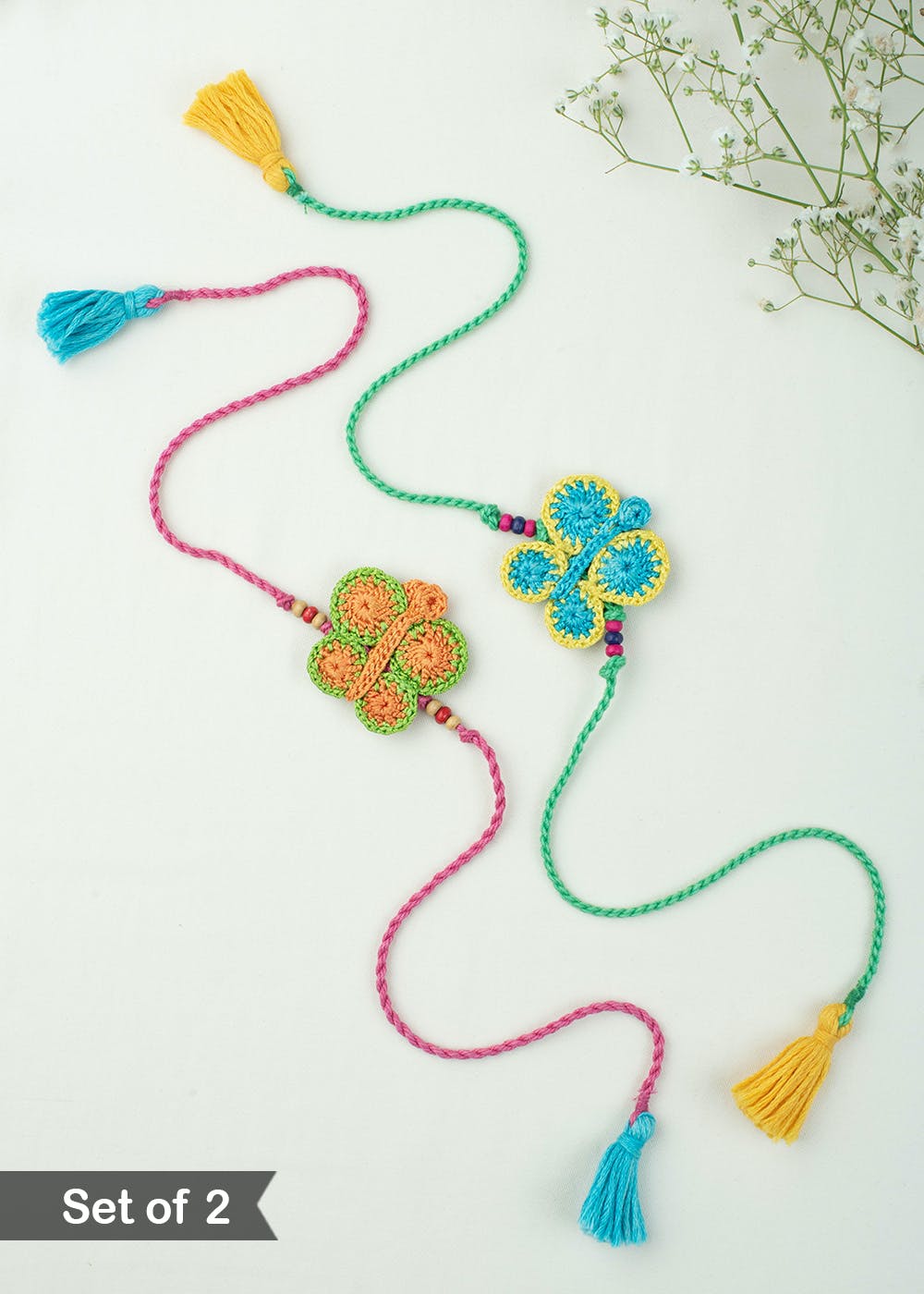 Handmade Bead & Felt Work Kids Rakhi 105 main image 1