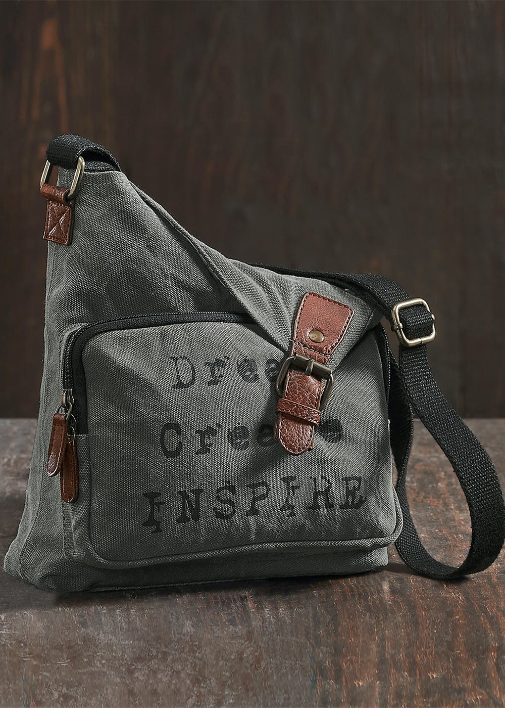 Get Upcycled Canvas Crossbody Bag With Stylish Design - Dream At ₹ 1099 ...