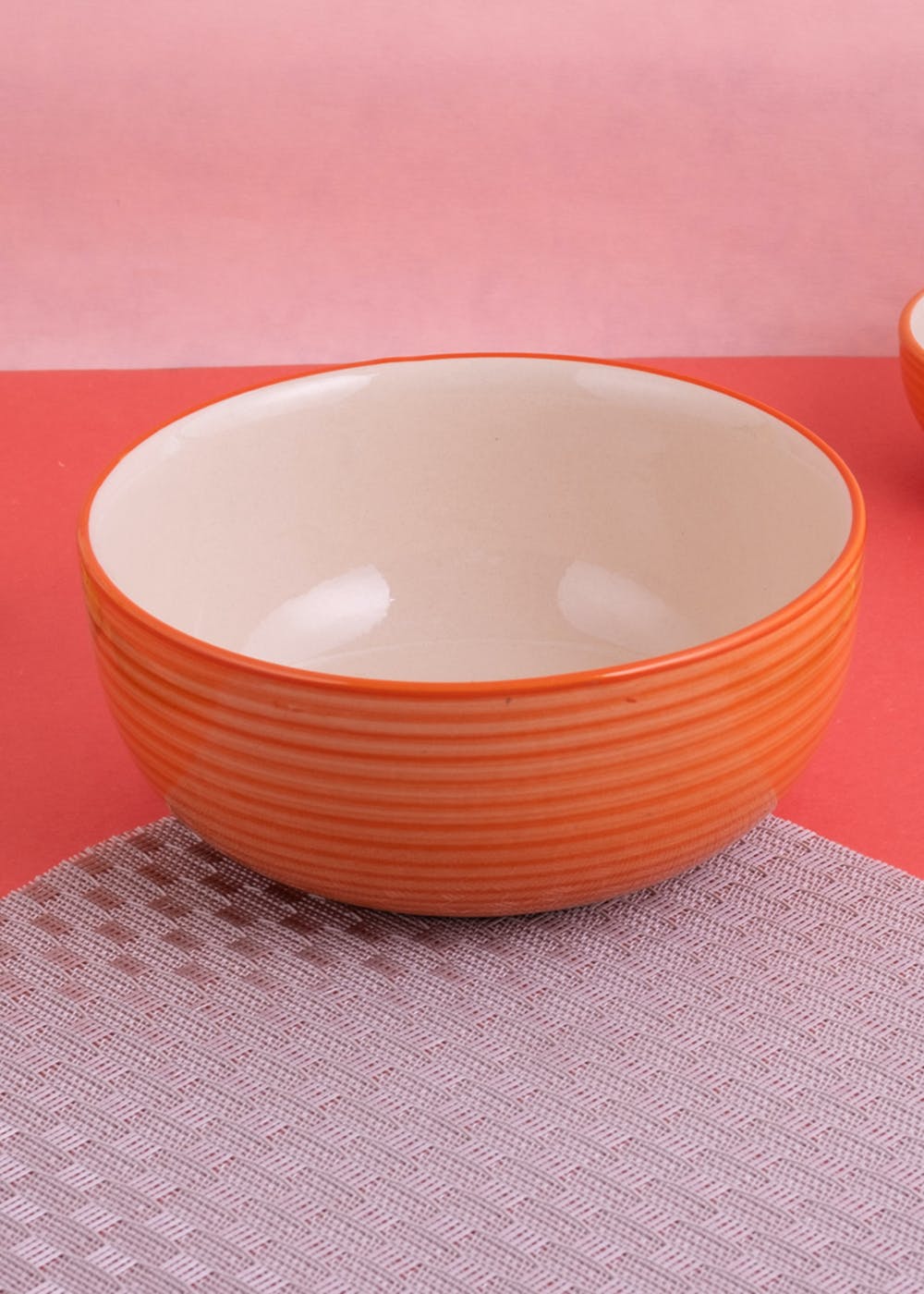Get Glossy Coral Serving Bowl at ₹ 599 LBB Shop