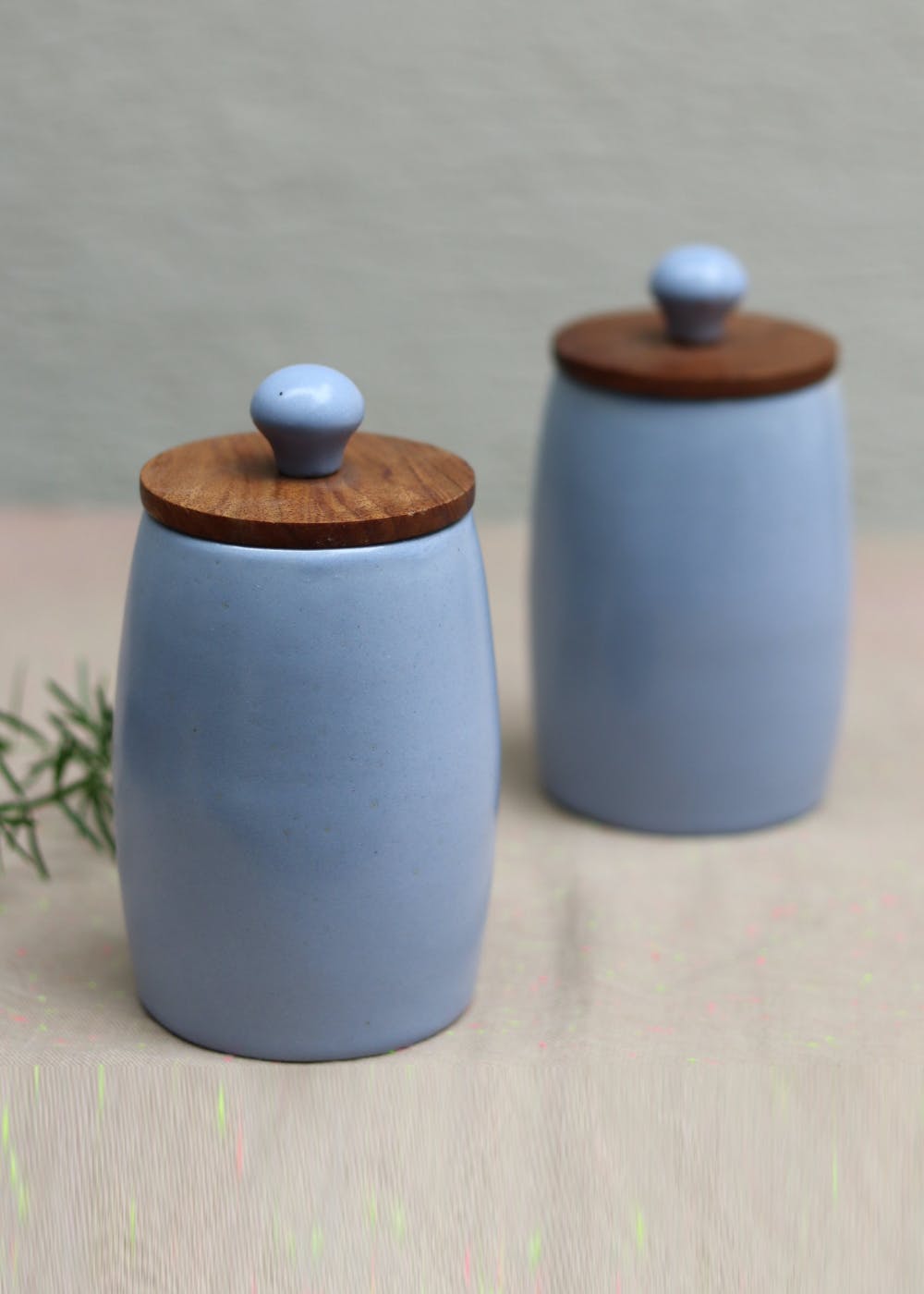 Get Solid Cylinder Jar Set of 2 at ₹ 1249 LBB Shop