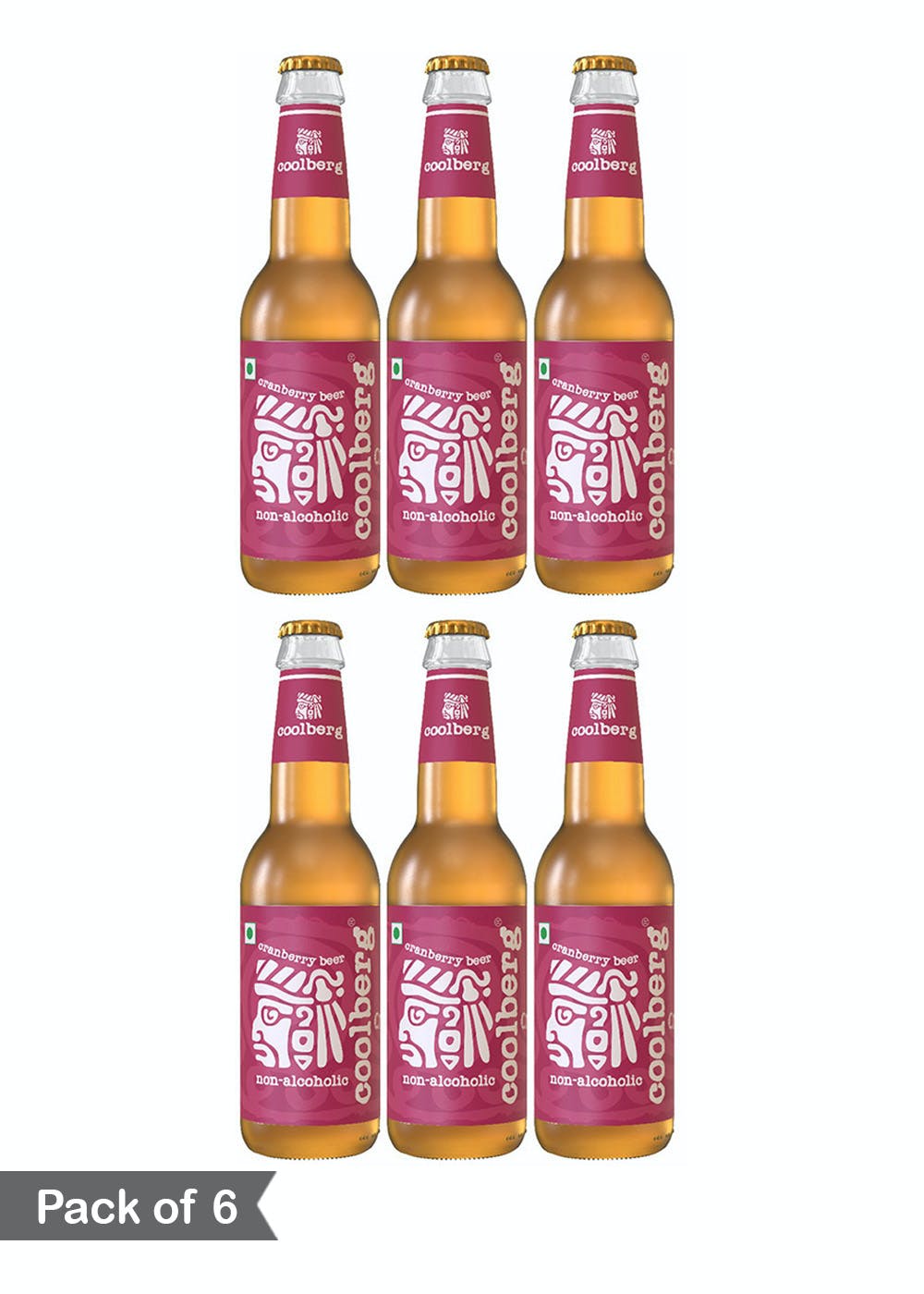 Get Cranberry Sugar Free NonAlcoholic Beer 330ml Glass Bottle Pack of 6 at ₹ 379 LBB Shop