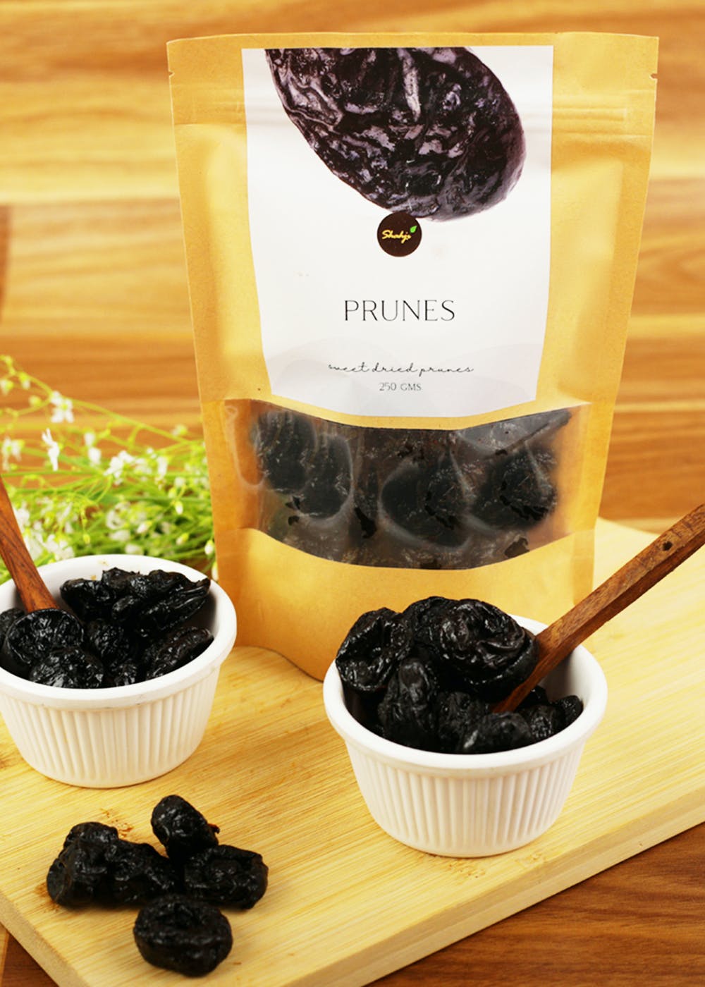 Premium Dry Prunes Pouch - 250 Gm