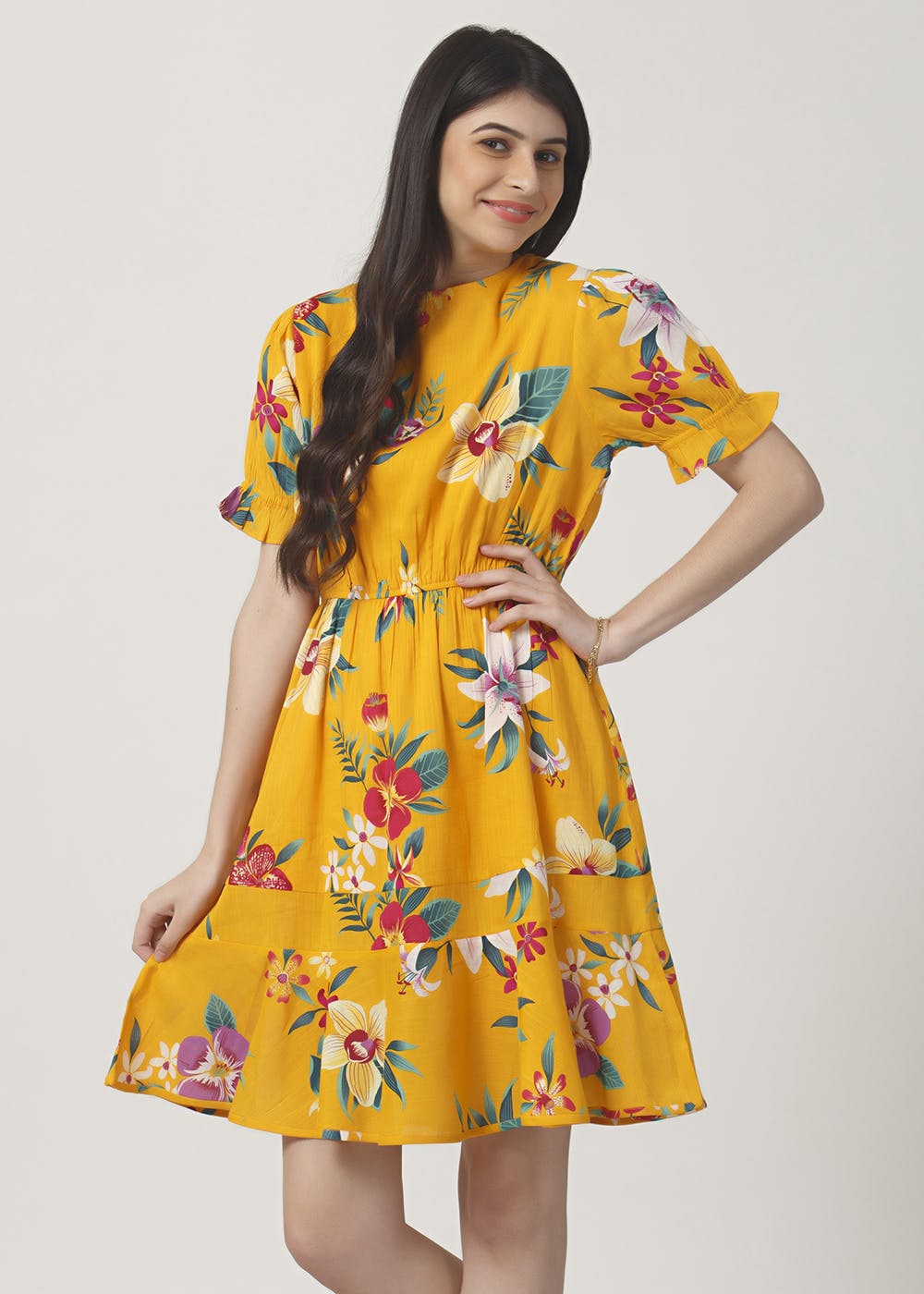 floral frocks designs