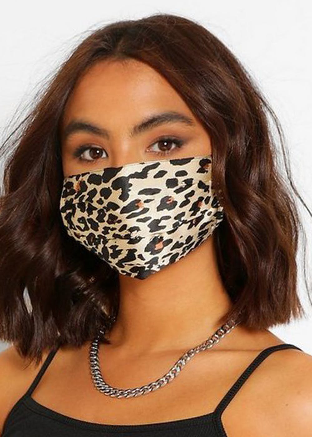 Get Beige Leopard Print Mask - Set of 3 at ??? 500 | LBB Shop