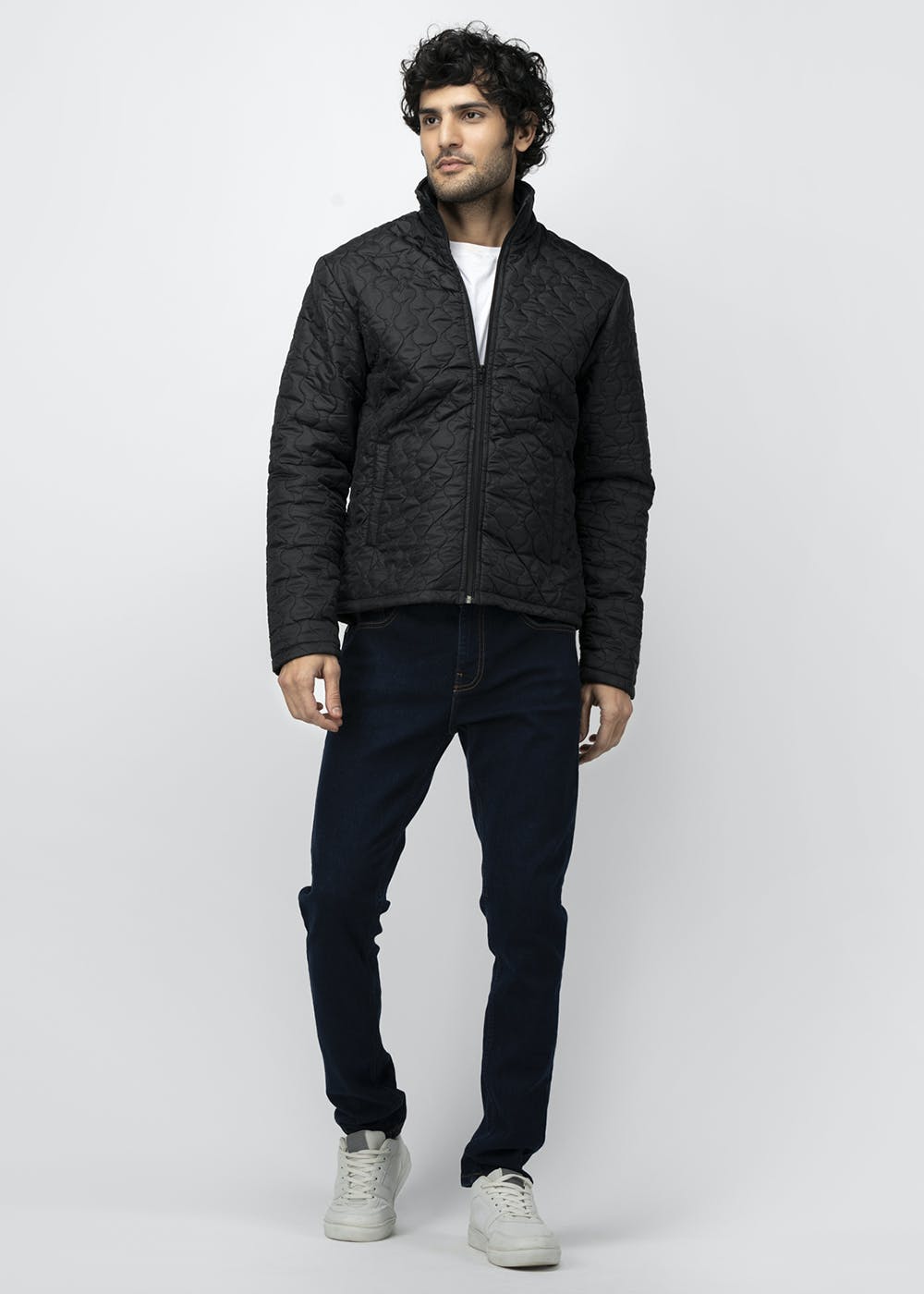 Get Onion Quilted Detail Solid Black Jacket At 1699 LBB Shop get-onion-quilted-detail-solid-black-jacket-at-1699-lbb-shop