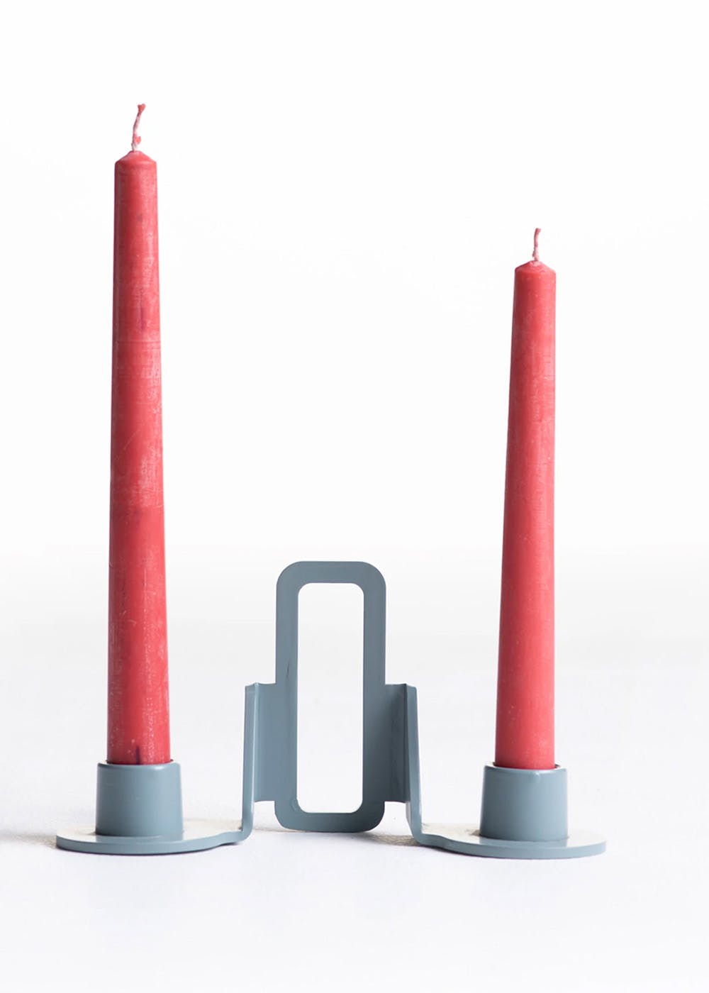 Reno Candle Holder (Double) - Blue