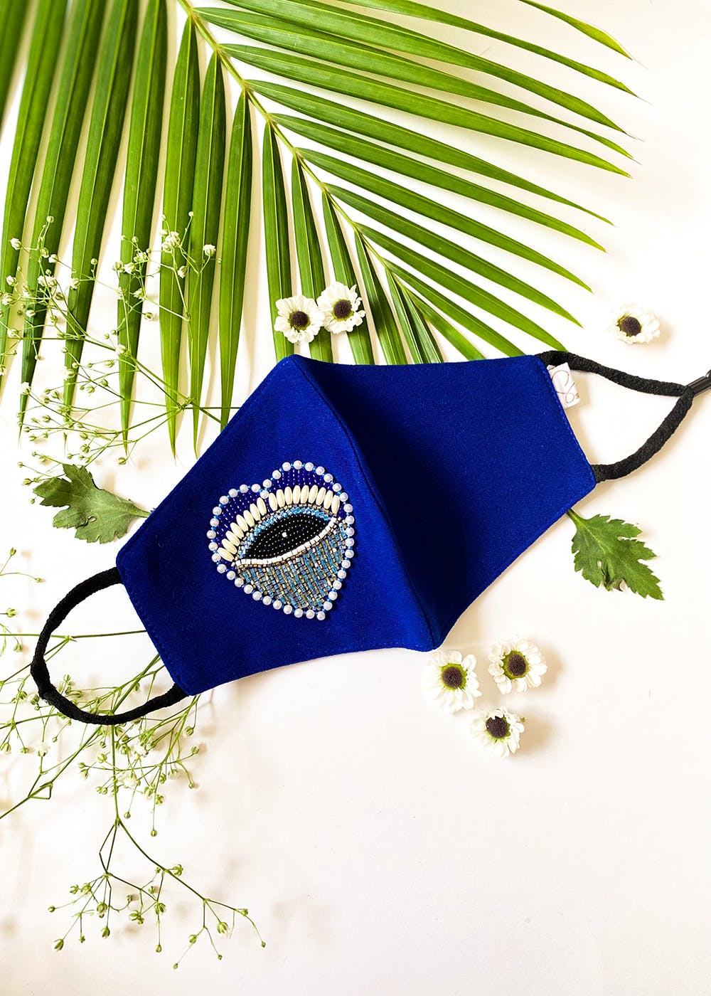 Get The Royal Blue Heart EvilEye Mask at ₹ 799 LBB Shop