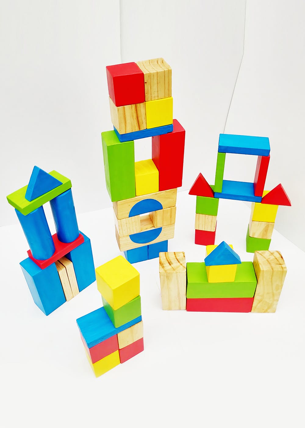 Get 48 Piece Wooden Building Block Game at ₹ 2250 LBB Shop