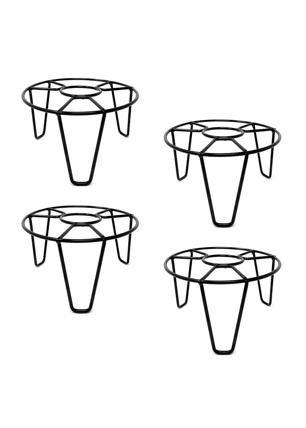 Get Stylish Round Shaped Pot Stand Rust Free Gamla Stand Pack Of 4 get-stylish-round-shaped-pot-stand-rust-free-gamla-stand-pack-of-4