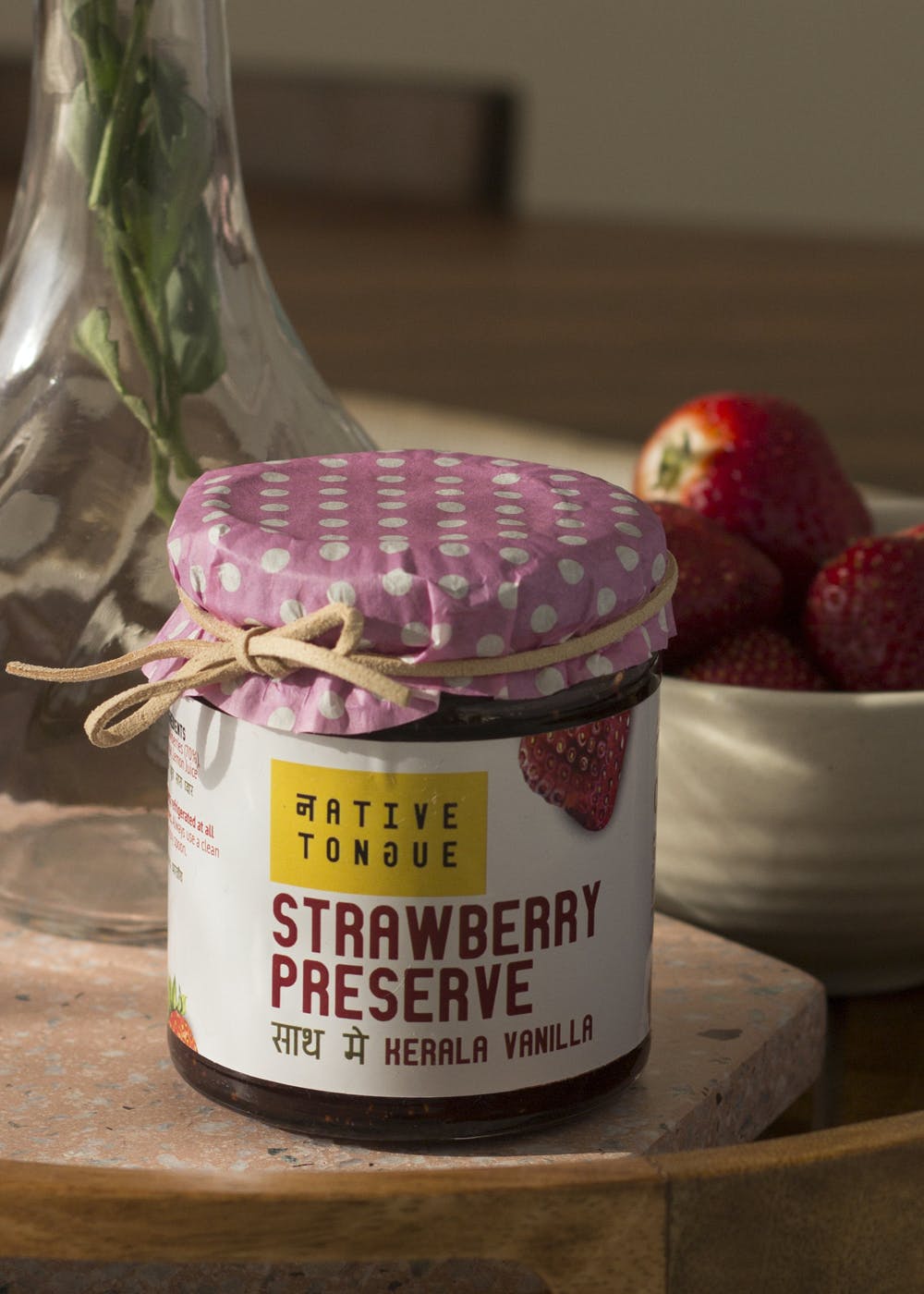 Strawberry Preserve with Kerala Vanilla - 210 Grams 