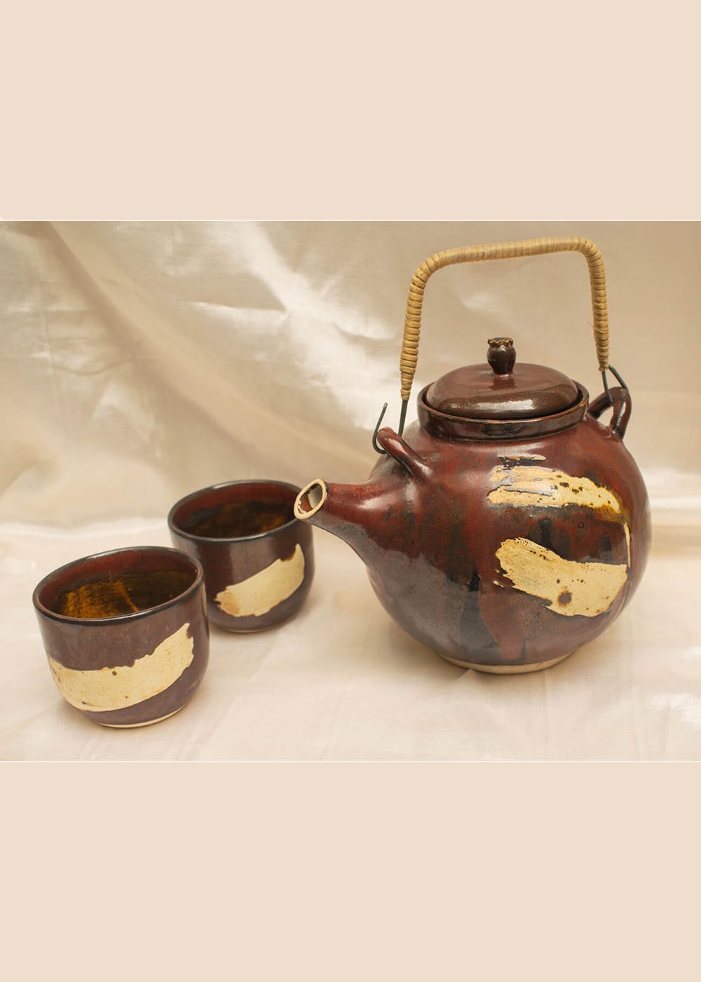 Studio Pottery Ceramic Teapot Red