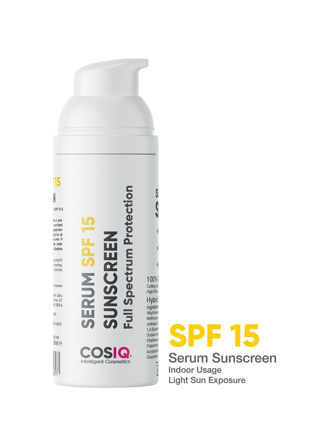 SPF-15 Indoor Sunscreen Serum Broad Spectrum PA++++
