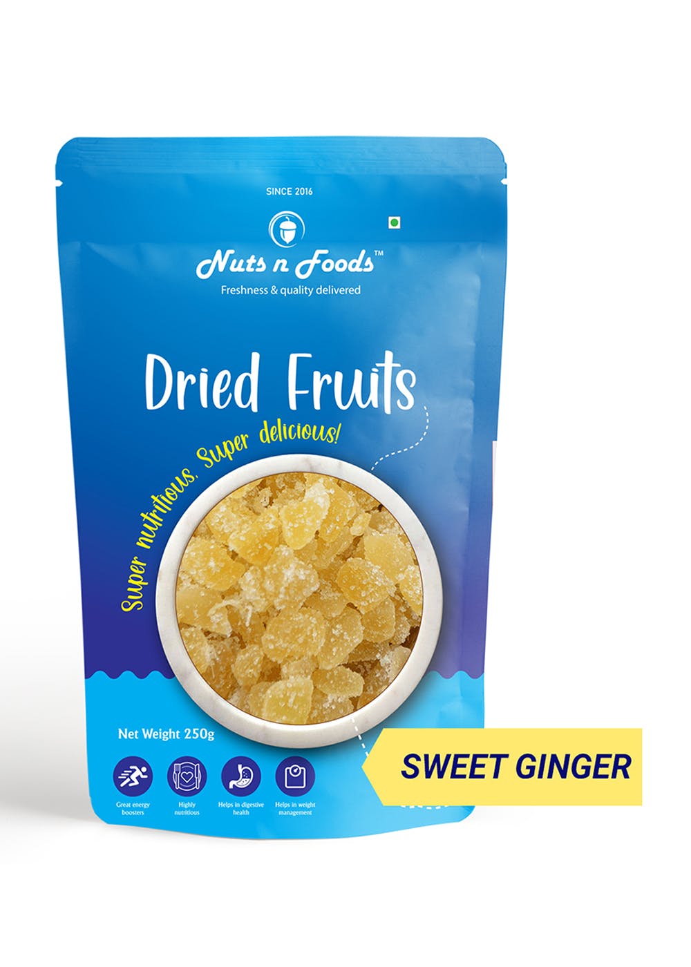 Get Dry Sweet Ginger 250 gms at ₹ 283 LBB Shop