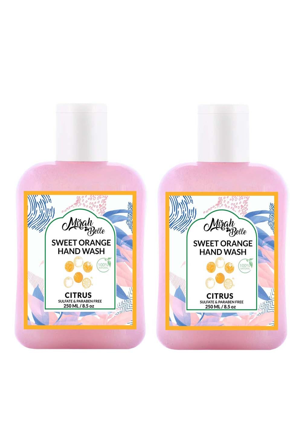 Sweet Orange Natural Hand Wash - 250ml (Pack of 2)