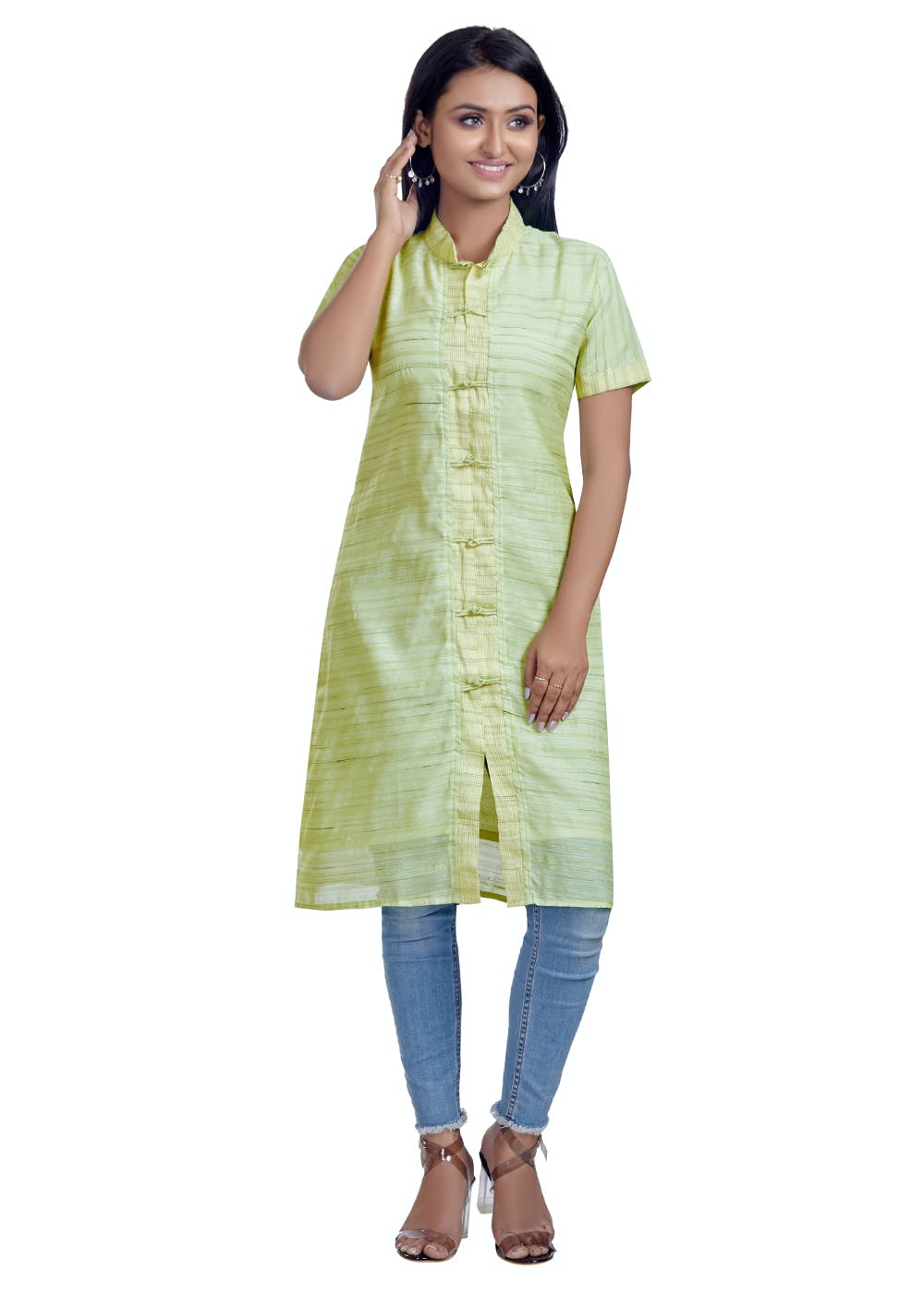 Cotton Ladies Front Open Kurti With Palazzo at Rs 10800/piece in New Delhi  | ID: 16567411012