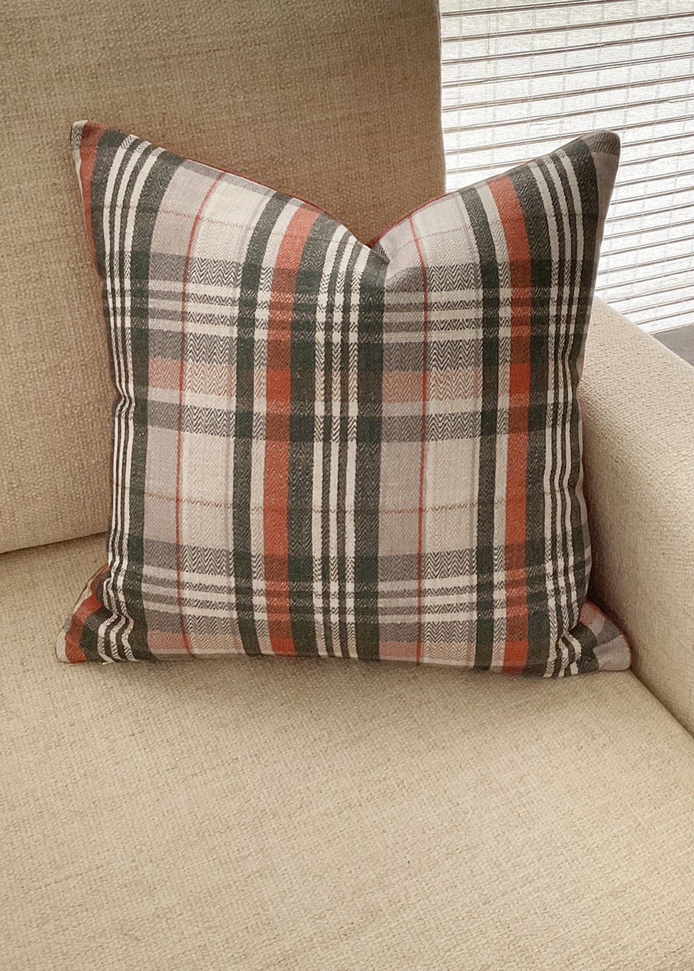 Tartan Fall Checkered Cushion Cover