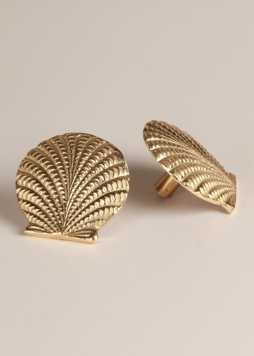 Get Shell Brass Knobs Set of 4 at ₹ 1120 LBB Shop