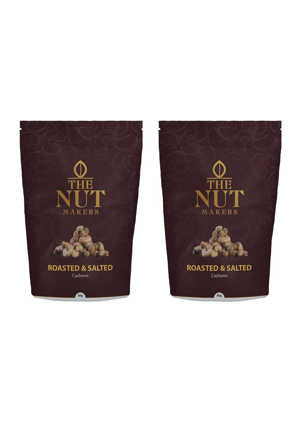 Oil Roasted Salted Cashews -  80gms (Pack of 2)