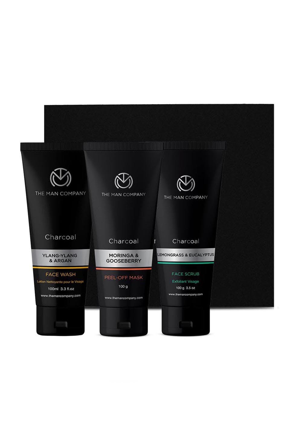 Charcoal Face Care Trio (Face Wash + Face Scrub + Peel-off Mask)