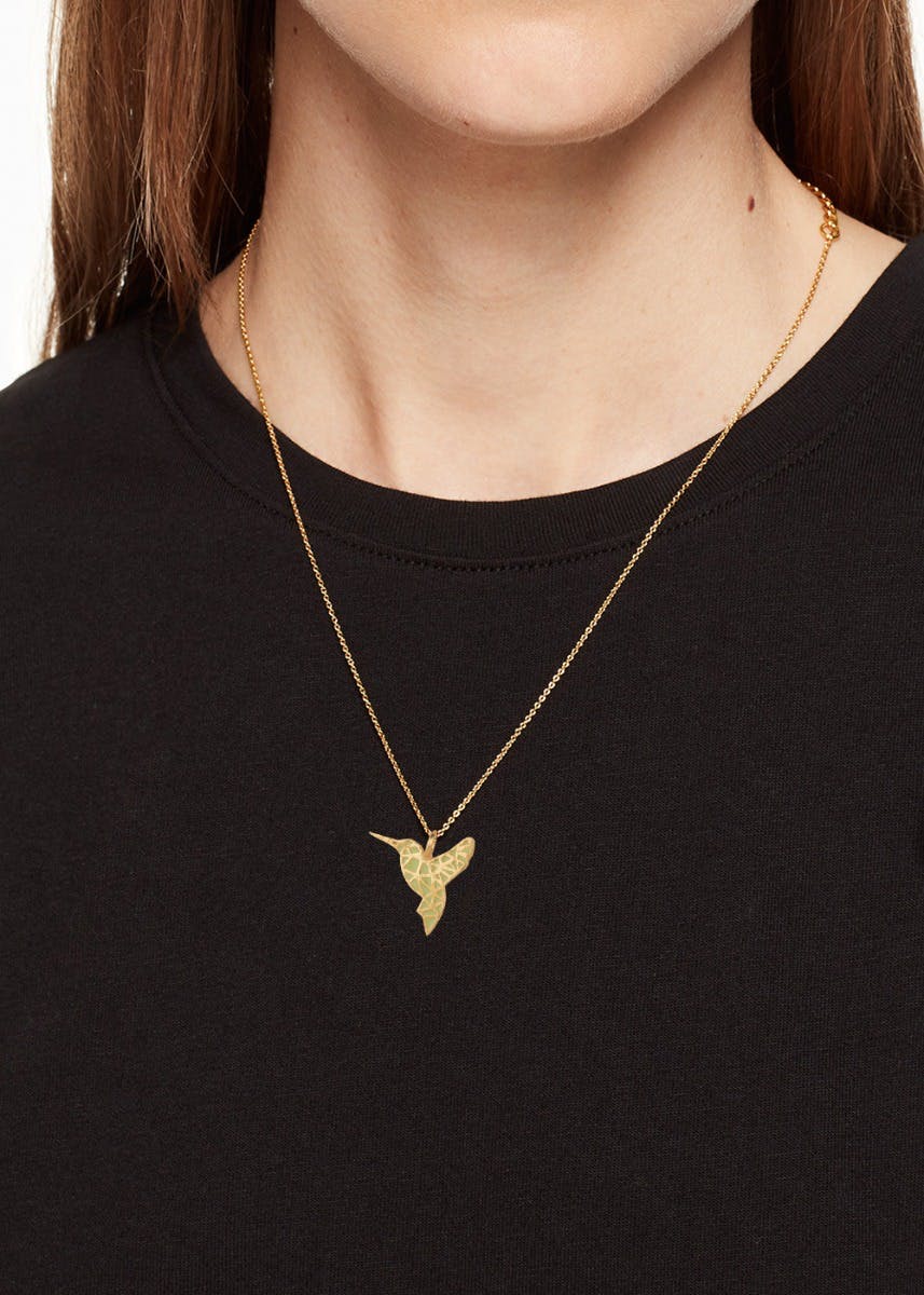 Handcrafted Origami Bird Necklace
