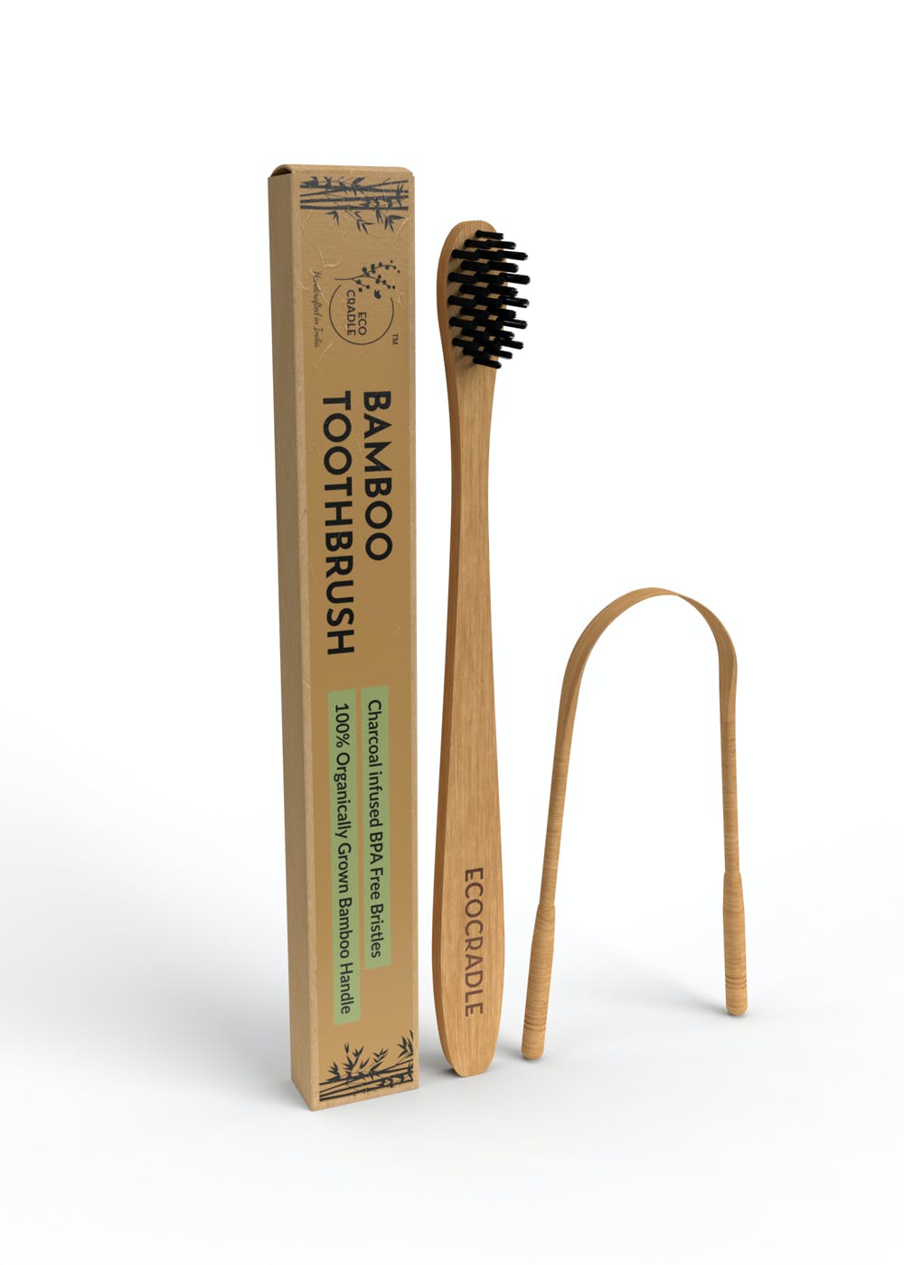 Get Bamboo Toothbrush & Tongue Cleaner Combo at ₹ 150 | LBB Shop