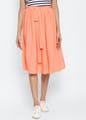 Clothing,Pink,Waist,Orange,Dress,Footwear,A-line,Peach,Neck,Magenta