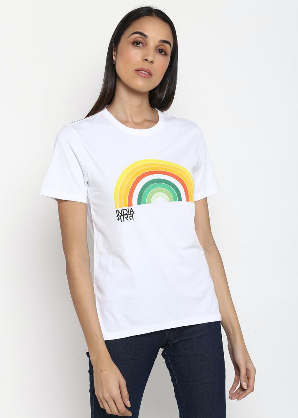 Get Bharat-India Graphic Rainbow T-shirt at ₹ 900 | LBB Shop