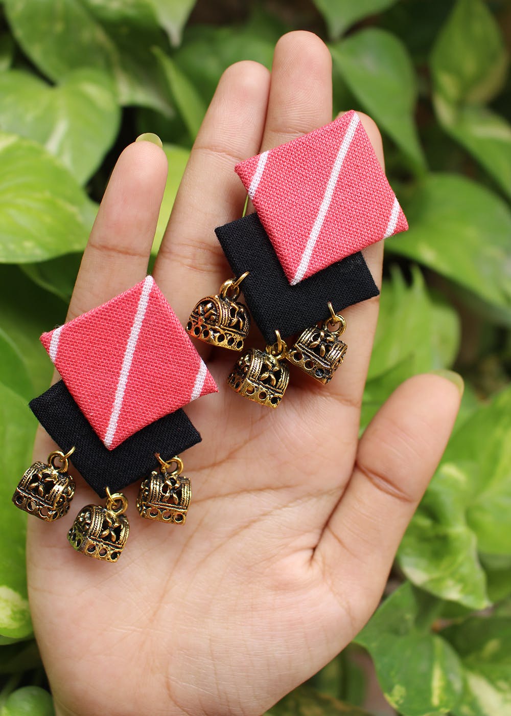 Stylish handmade earrings 😍 | Diy fabric jewellery, Handmade jewelry  designs, Fabric jewelry