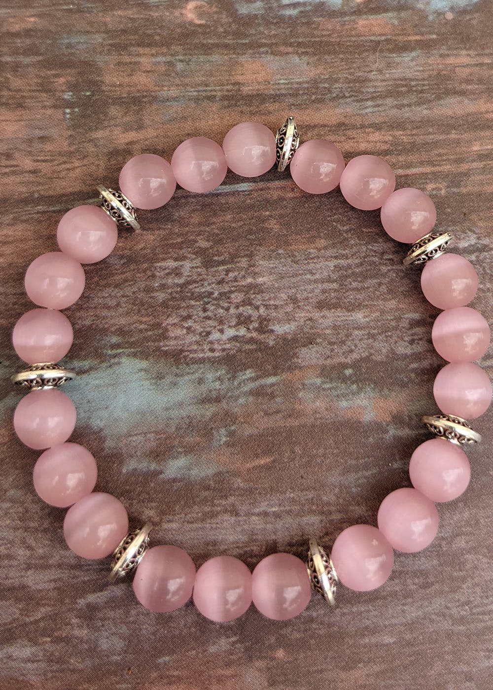 Rose Quartz Opalite Combination Bracelet 8mm  Remedywala  Remedywala