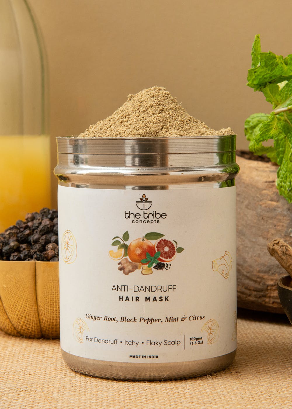 Get AntiDandruff Hair Mask With Steel Tin at ₹ 749 LBB Shop