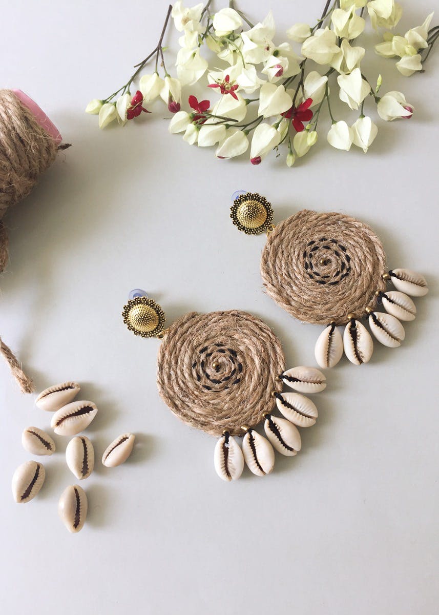 Jute Earrings 2024 favors