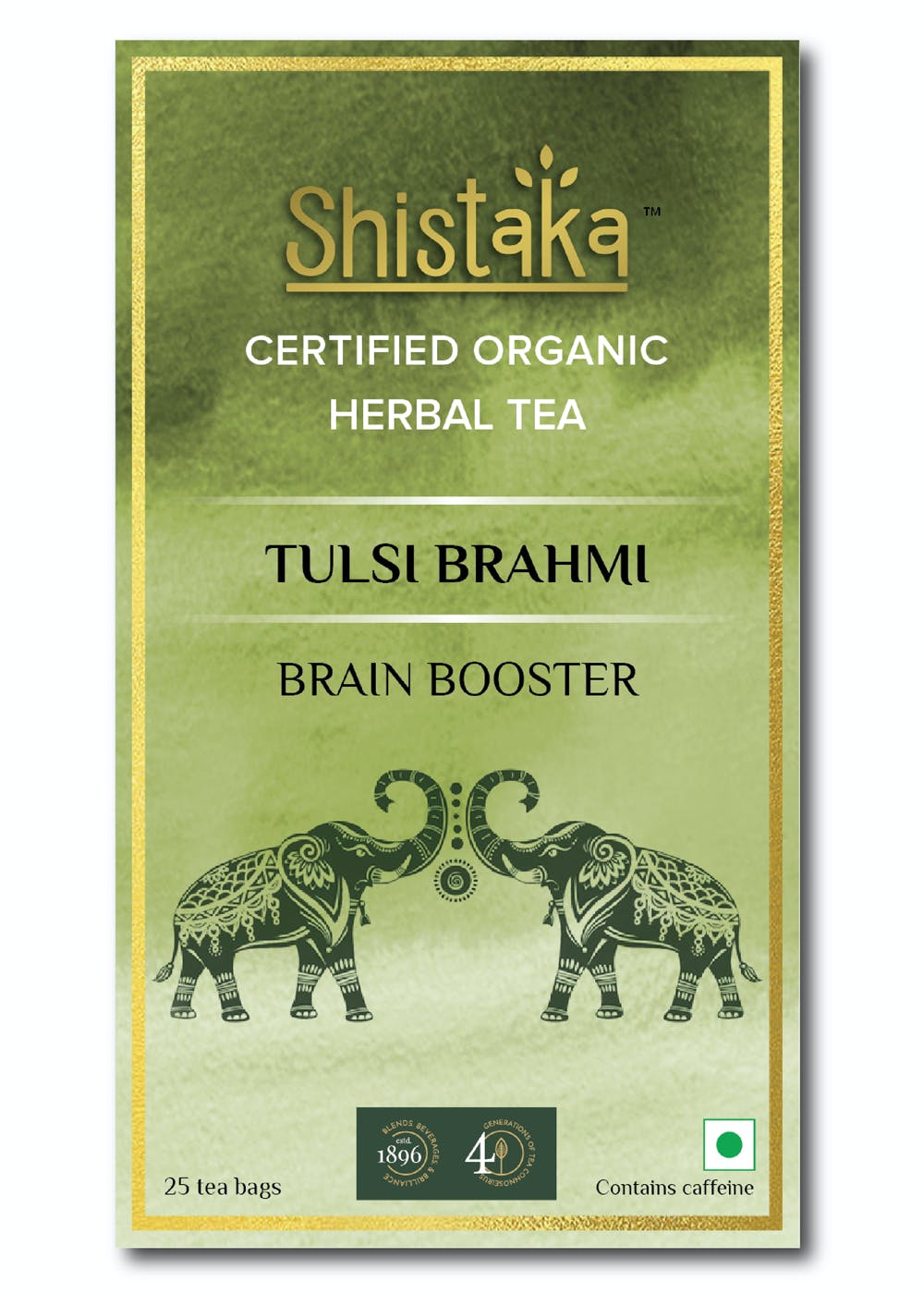 Tulsi Brahmi Organic Herbal Tea (25 Tea Bags)