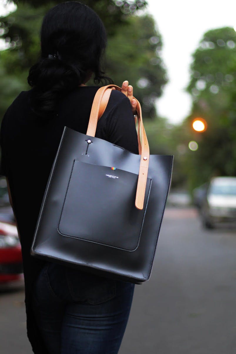 black long bag