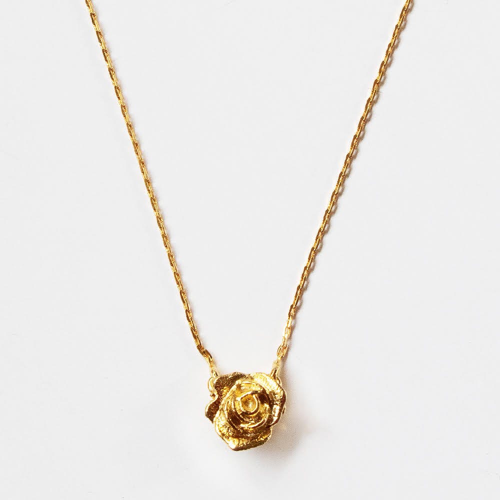 TFC Floral Statement Pendant Gold Plated Necklace