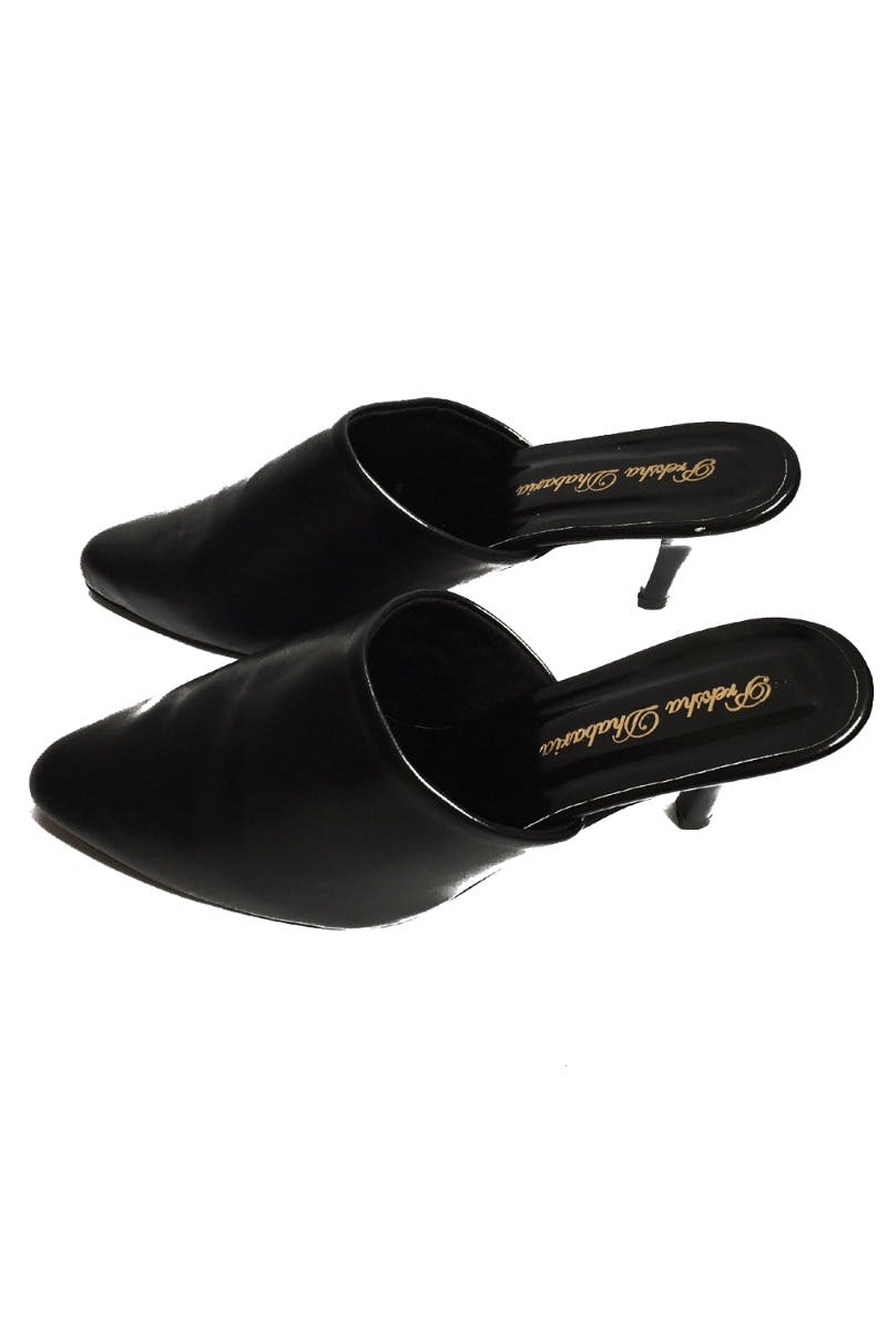 Get Pointed Toe Heeled Mules at 1800 LBB Shop