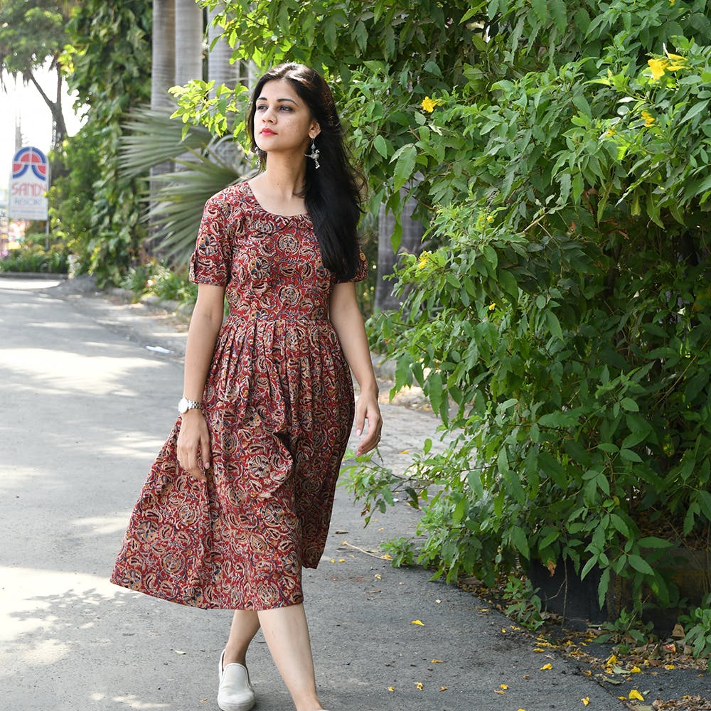 kalamkari maxi dresses online