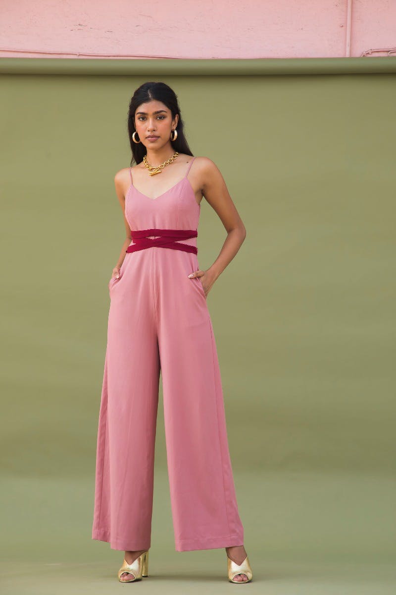 tie up front jumpsuit