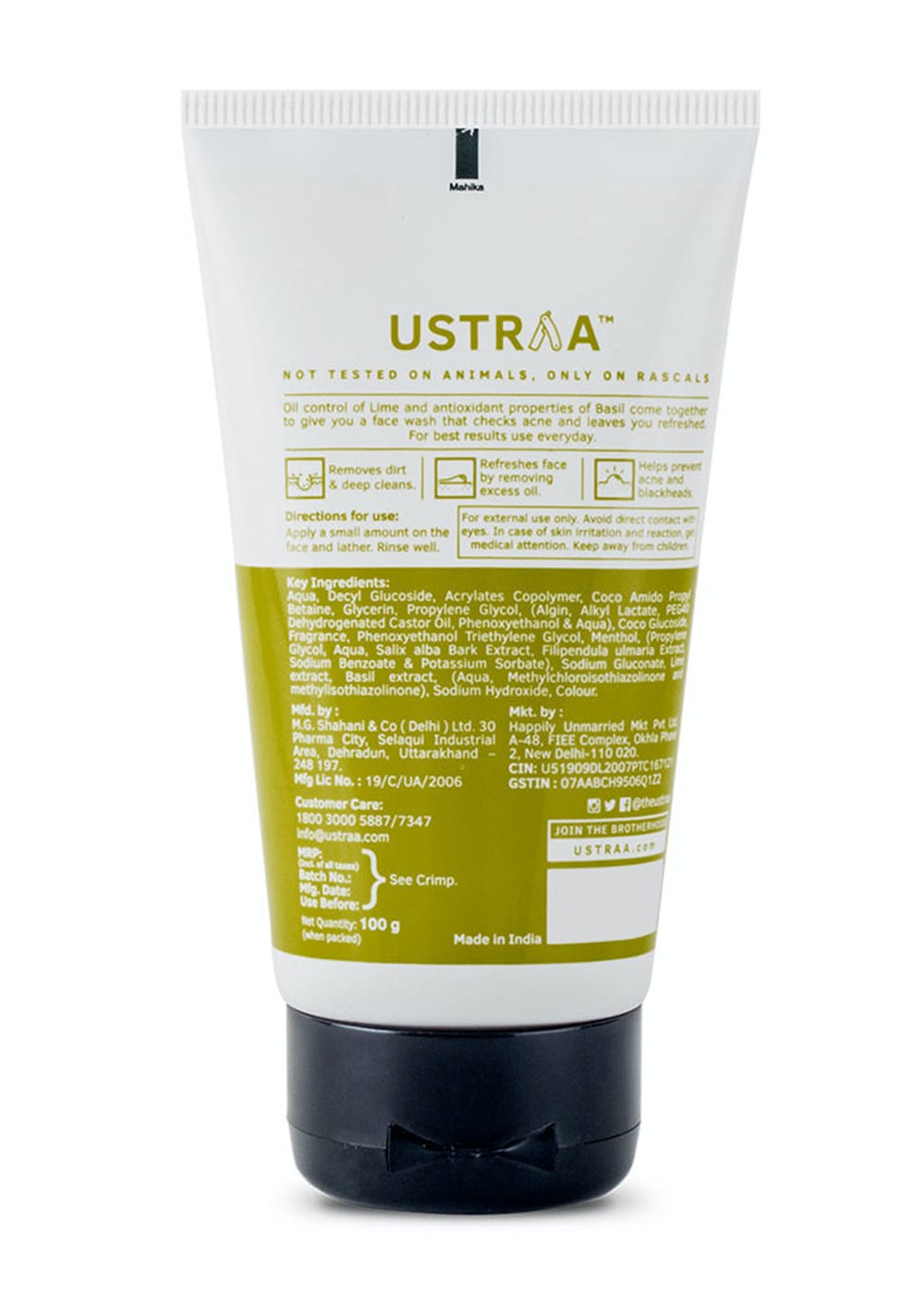 Buy Ustraa Hair Growth Vitalizer & Face Wash Dry Skin Online At Best Price  @ Tata CLiQ
