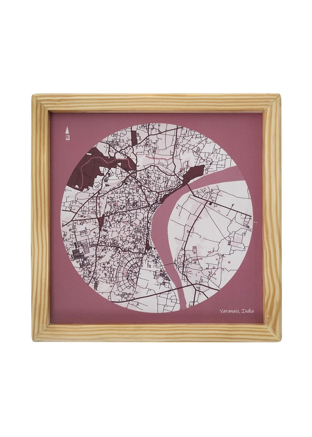 Get Varanasi Map Frame at ₹ 2200 LBB Shop