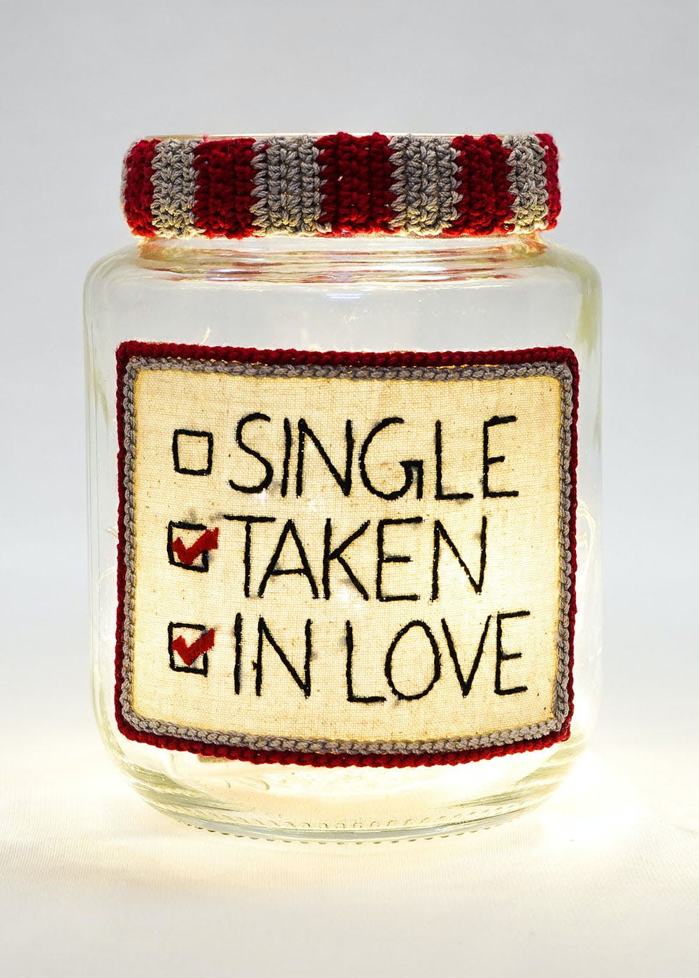 Get "Single, Taken, In Love" Tealight Jar at ₹ 559 LBB Shop