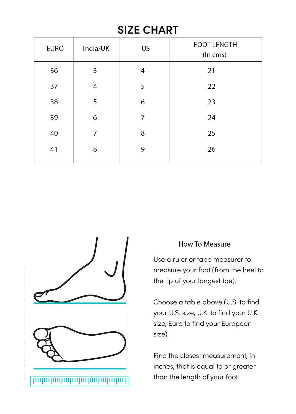 Puma Shoe Size Guide - SportSA