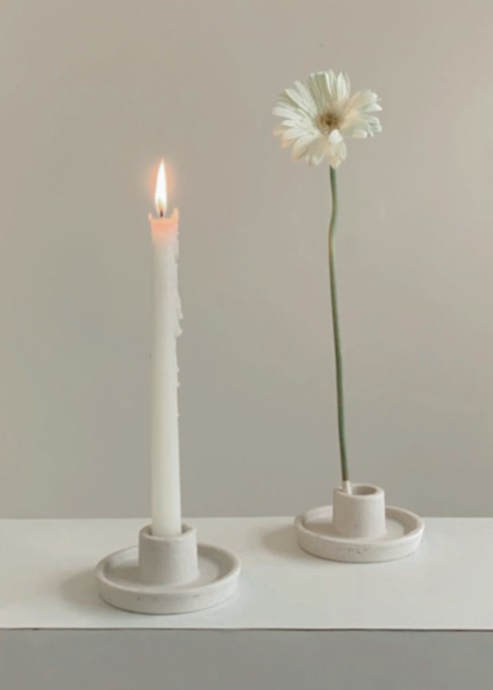 Whirl Ceramic Candle Holder
