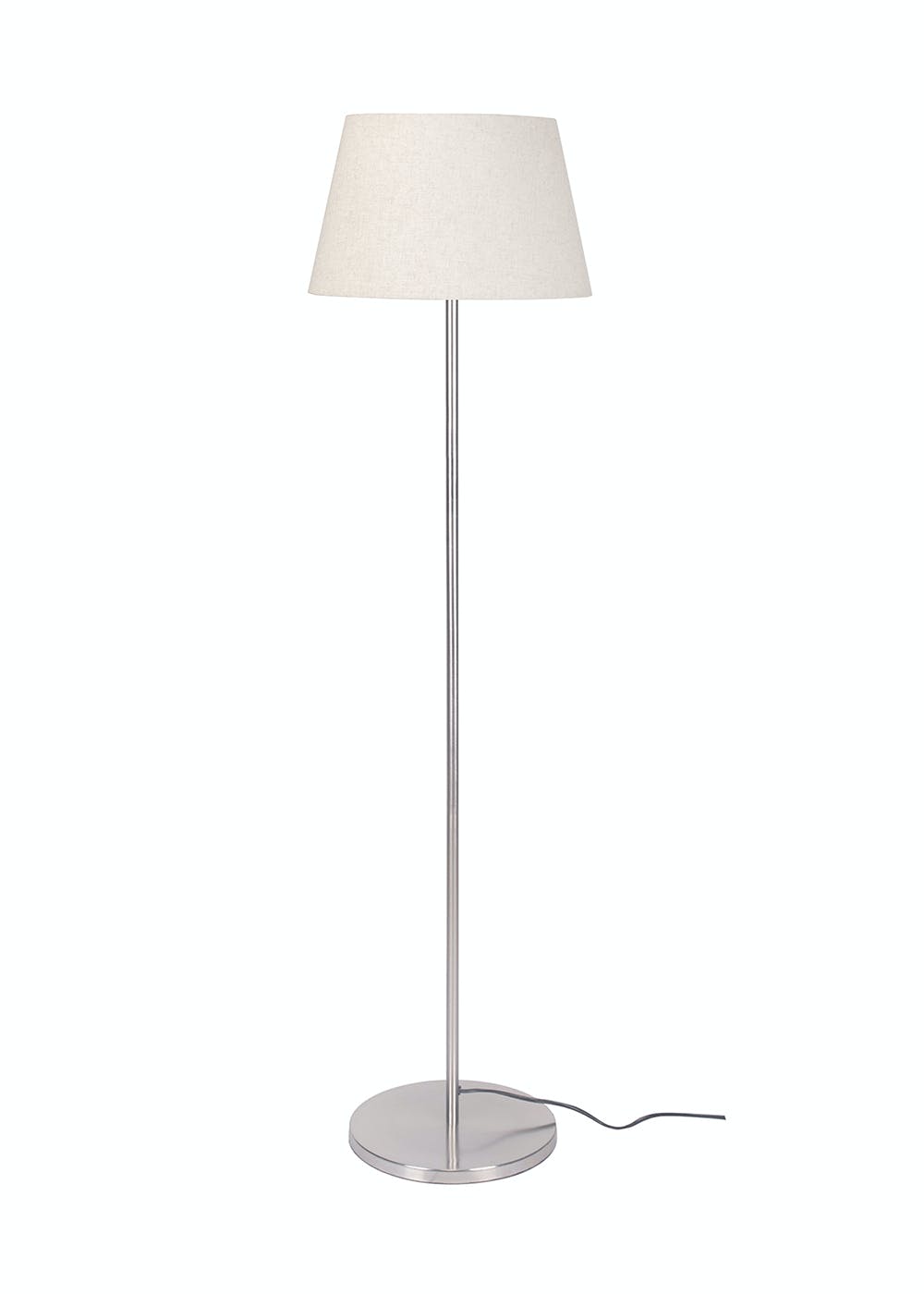 Get Modern Stainless Steel Finish Sleek Floor Lamp Standing White Lamp  Shade at ₹ 3475 | LBB Shop