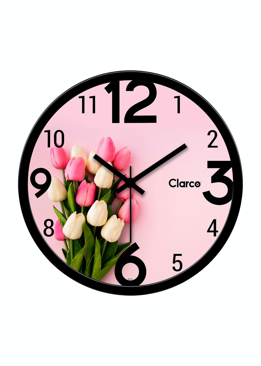 Get Tulip Pattern Pink Analog Wall Clock at ₹ 599 LBB Shop