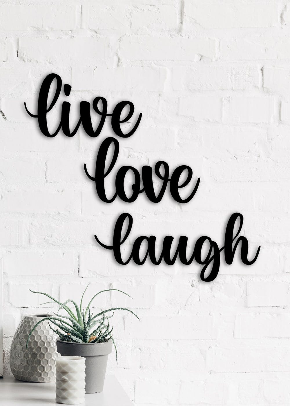 Get Live Love Laugh Black Engineered Wood Wall Art Cutout At 399   Wmdfco161 Main Hd 