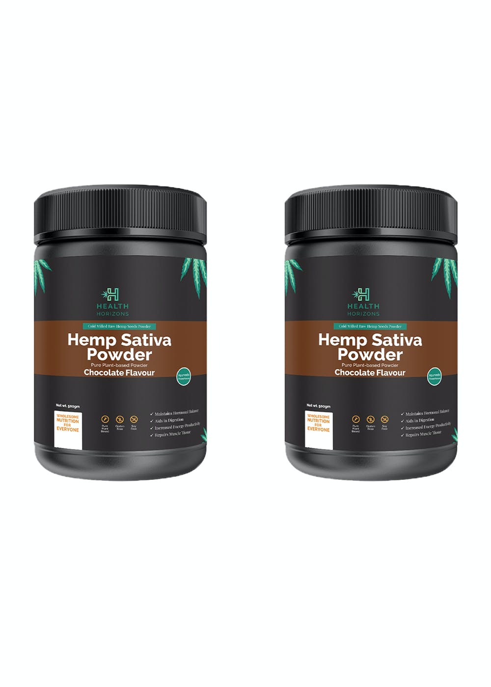 Get Ayurvedic Sativa Hemp Chocolate Flavor Protein Powder Cold Milled Raw Hemp Seeds Powder 500