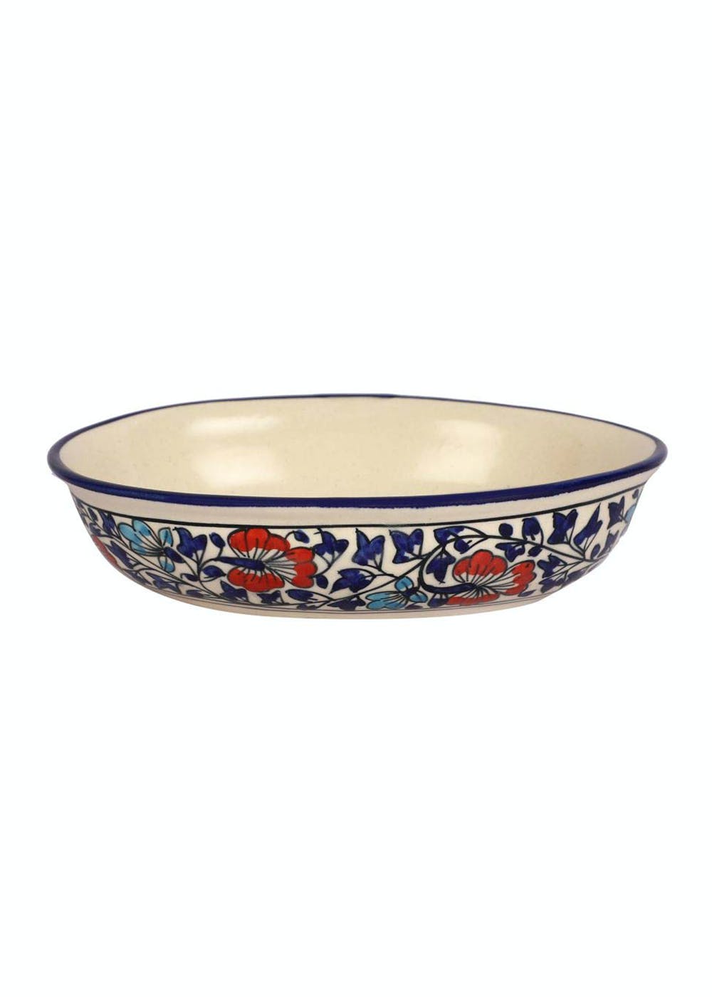 Get Blue Floral Handpainted Pasta Bowl at ₹ 699 LBB Shop