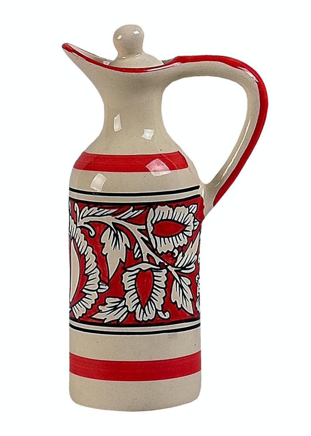 Get Blue Pottery Ceramic Oil Dispenser With Lid at ₹ 699 LBB Shop