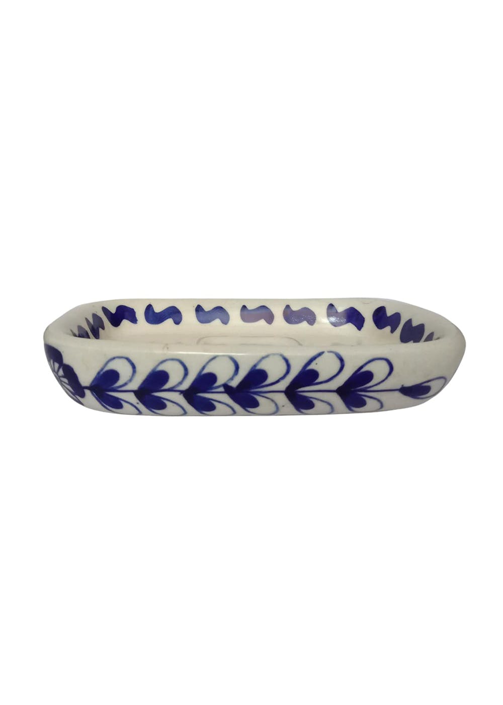 Get Blue Handpainted Ceramic Soap Dish at ₹ 499 LBB Shop